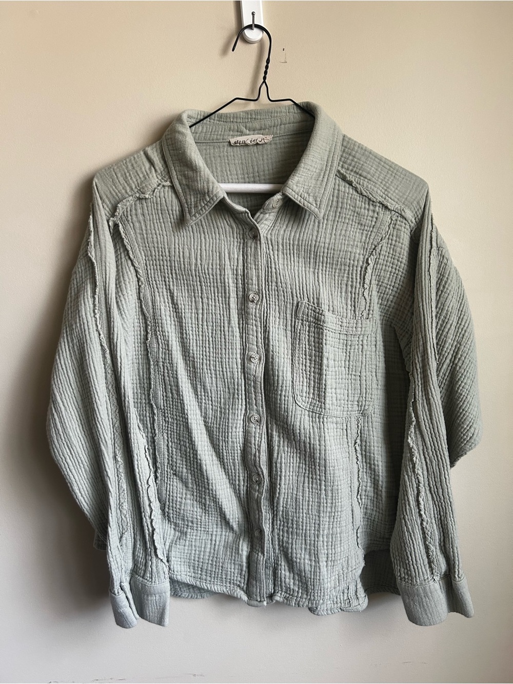Light Sage Button-Up Shirt